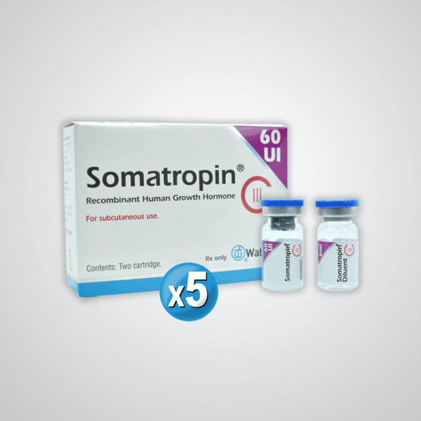 Somatropina 60 ui - 5 pzs -Hormona de crecimiento - Watson